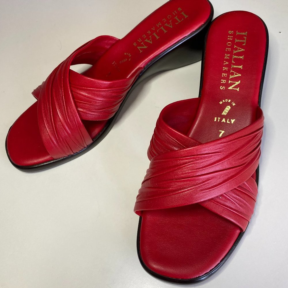 Red Italian Sandals
